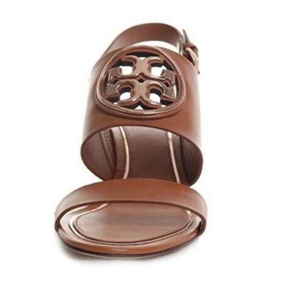 Tory Burch Metal Miller 65 mm Wedge Size 9.5 - Picture 4 of 7